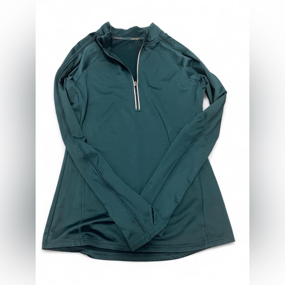 Hind Women’s Running Quarter-Zip Pullover – Size Small – Teal